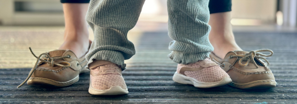 Mother and daughter feet to show all walks of life